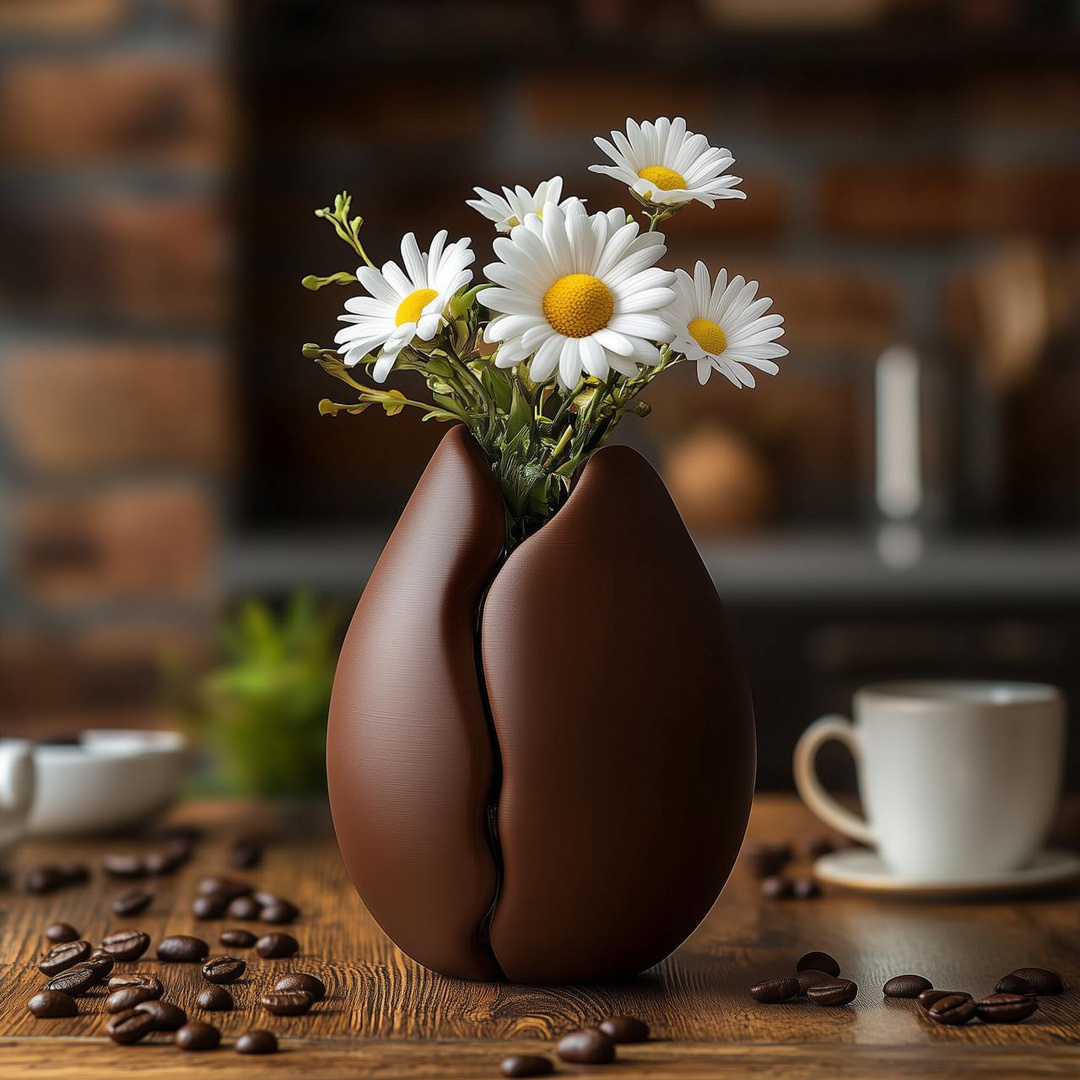 Vază în formă de bob de cafea Coffee Bean Vase - imagine 1